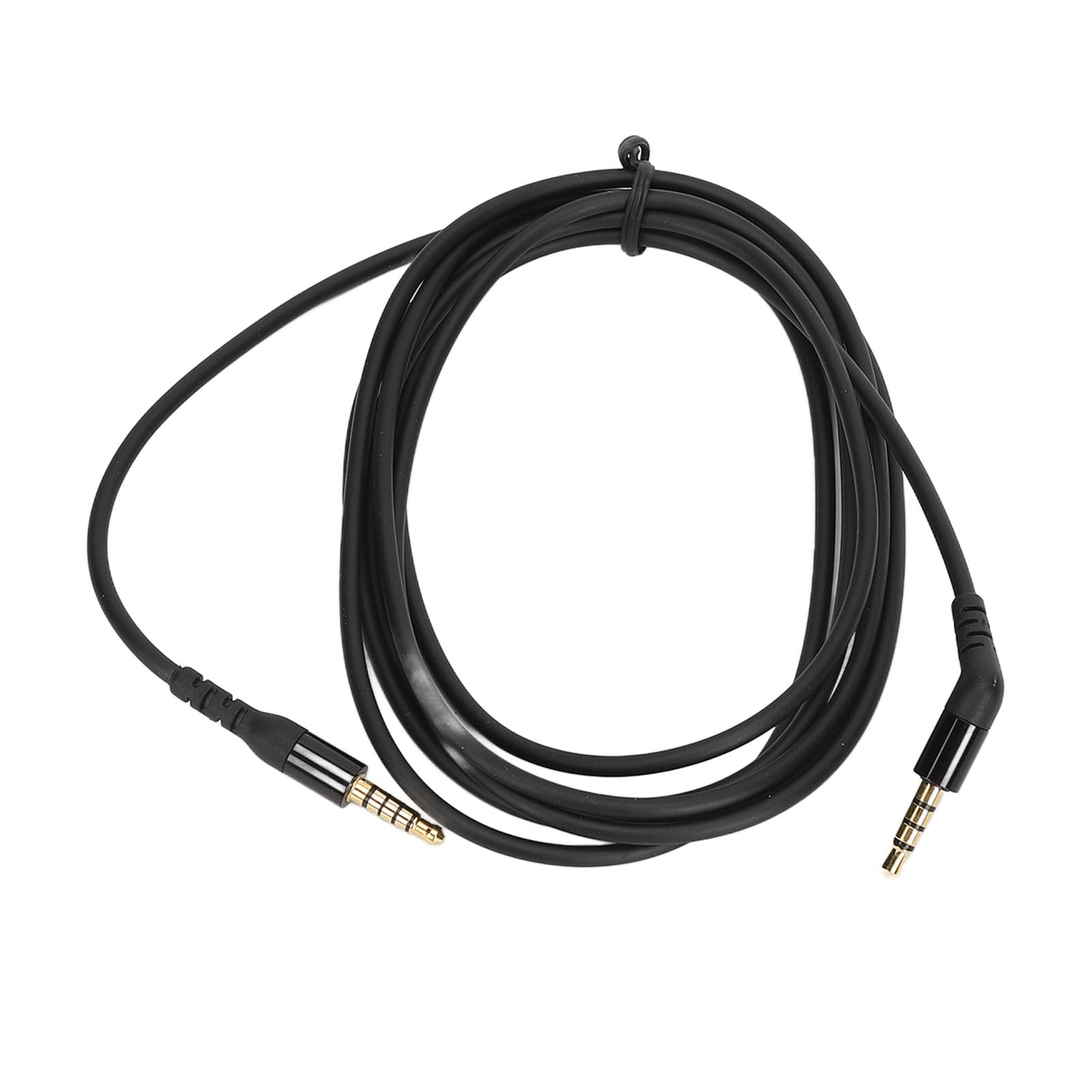 Fockety Replacement Audio Cable, 3.5mm 5 Pole Replacement Cable Cord Compatible for Arctis Nova 7 / Nova Pro Gaming Headset, 135 Degree Angle, 2 Meters/6.6Feet (Black)