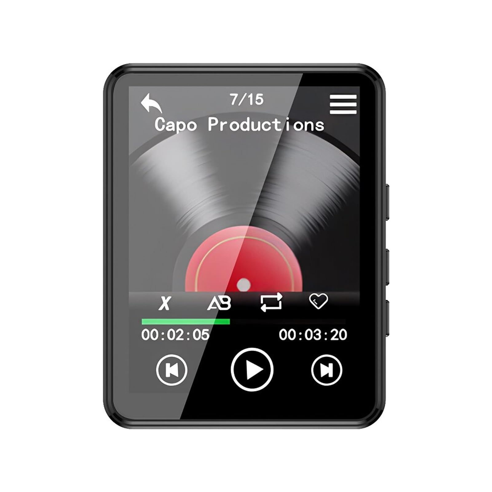 Bluetooth MP3 MP4 Player, MP3 Music Player with 2.4 Inch Full Touch Screen & Memory, Classic MP3 Player Built in HD Speakers, Support FM Radio Electric Books (With 64G Memory Card)