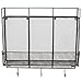 Country Rustic Large Wall Mounted Metal Wire Mesh 3 Compartment / 3 Hook Organizer Storage Rack