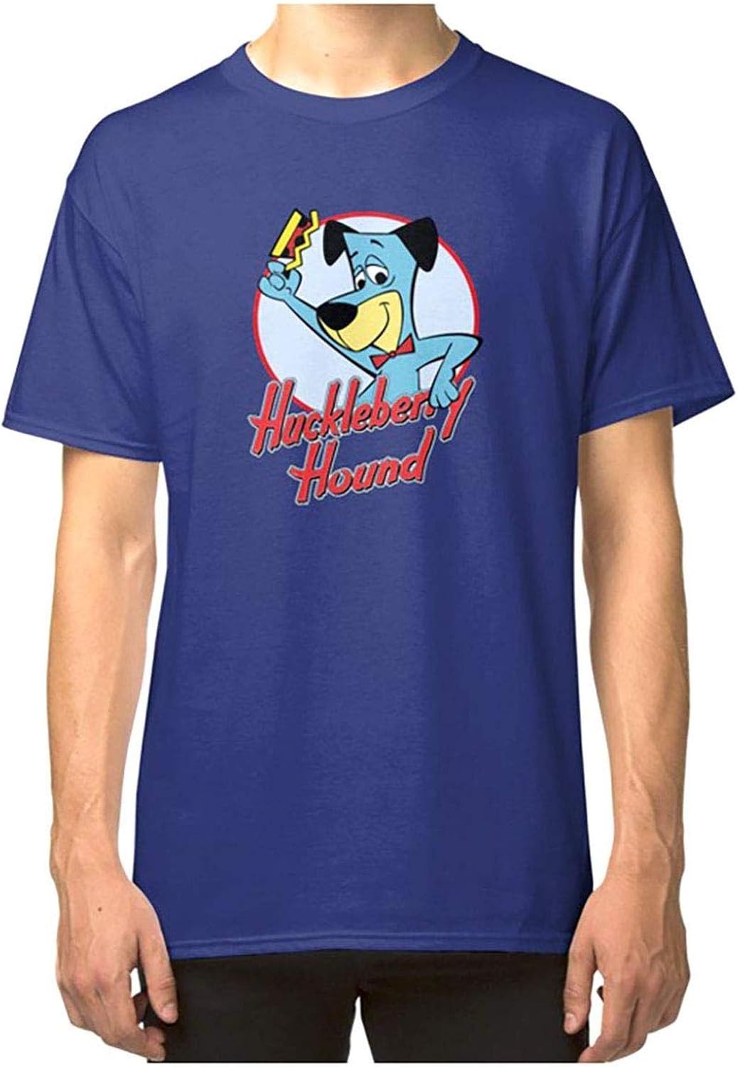 Huckleberry Hound Shirt Sticker Mask Classic Tshirt DMN103