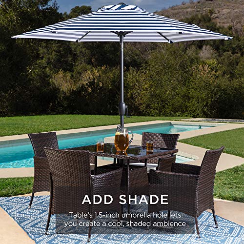 Best Choice Products 5Piece Indoor Outdoor Wicker Dining Set Furniture