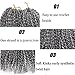 HVAXING 8 inch Short Marlybob Crochet Braiding Hair 3 Bundles/pack Afro Kinky Curly Synthetic Ombre Braids Hair Extensions (Natural Color-Grey)