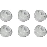 MAKHOON 3/4" Directional Flow Eyeball Inlet Jet for Compatible with Hayward SP1419D with 1-1/2" MIP Threa White Opening Hydrostream Return Jet Replacement Part(6 Pack)