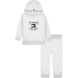 Tommy Hilfiger Baby Boys' 2-piece Fleece Set, Sweatshirt and Jogger Sweatpant