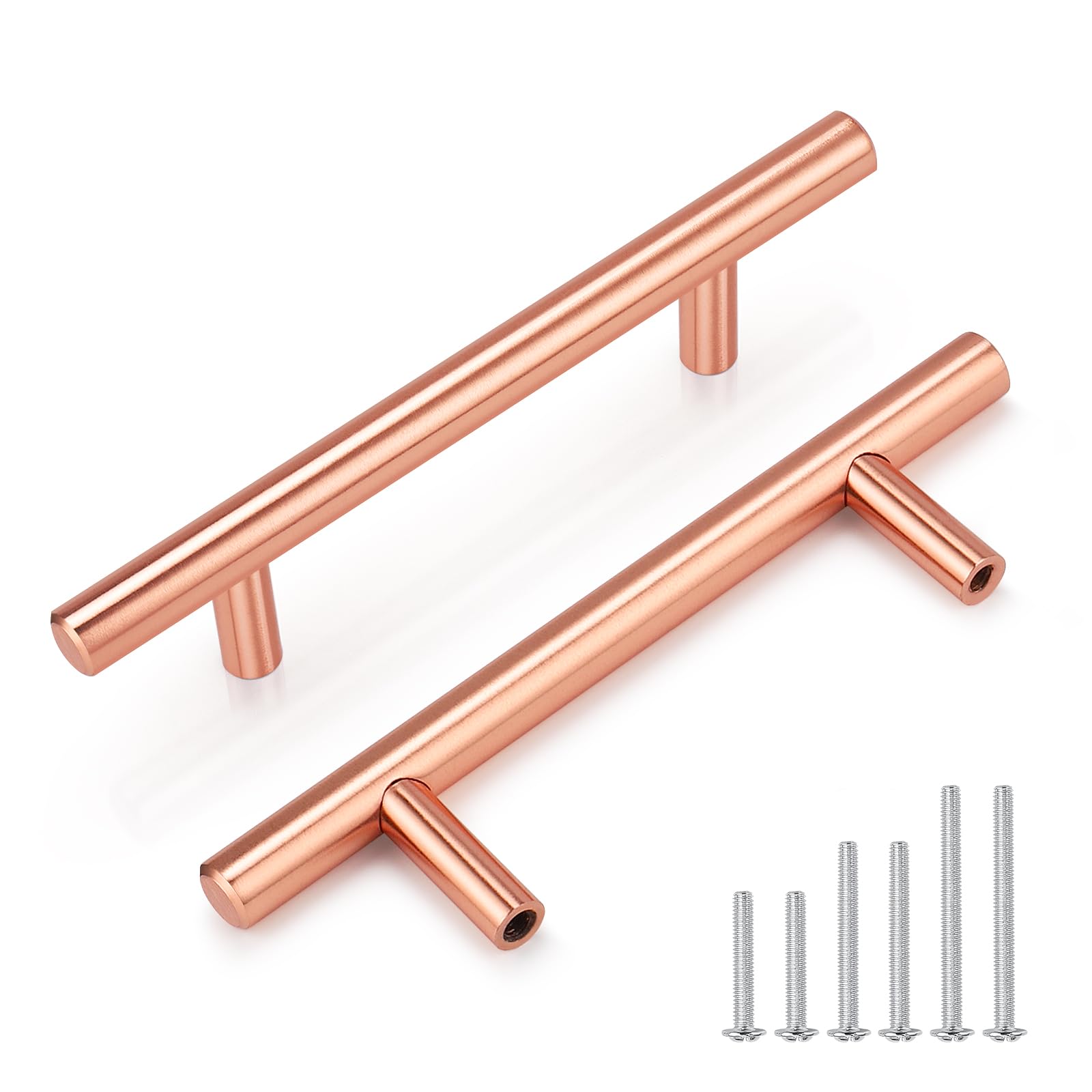Photo 1 of EZRENOVA 20 Pack Rose Gold Cabinet Handles and Knobs - 3 Inch (76mm) Hole Centers Solid Stainless Steel Kitchen Cabinet Hardware Pulls for Drawers, Dressers & Cabinets - Modern Cabinet Handles