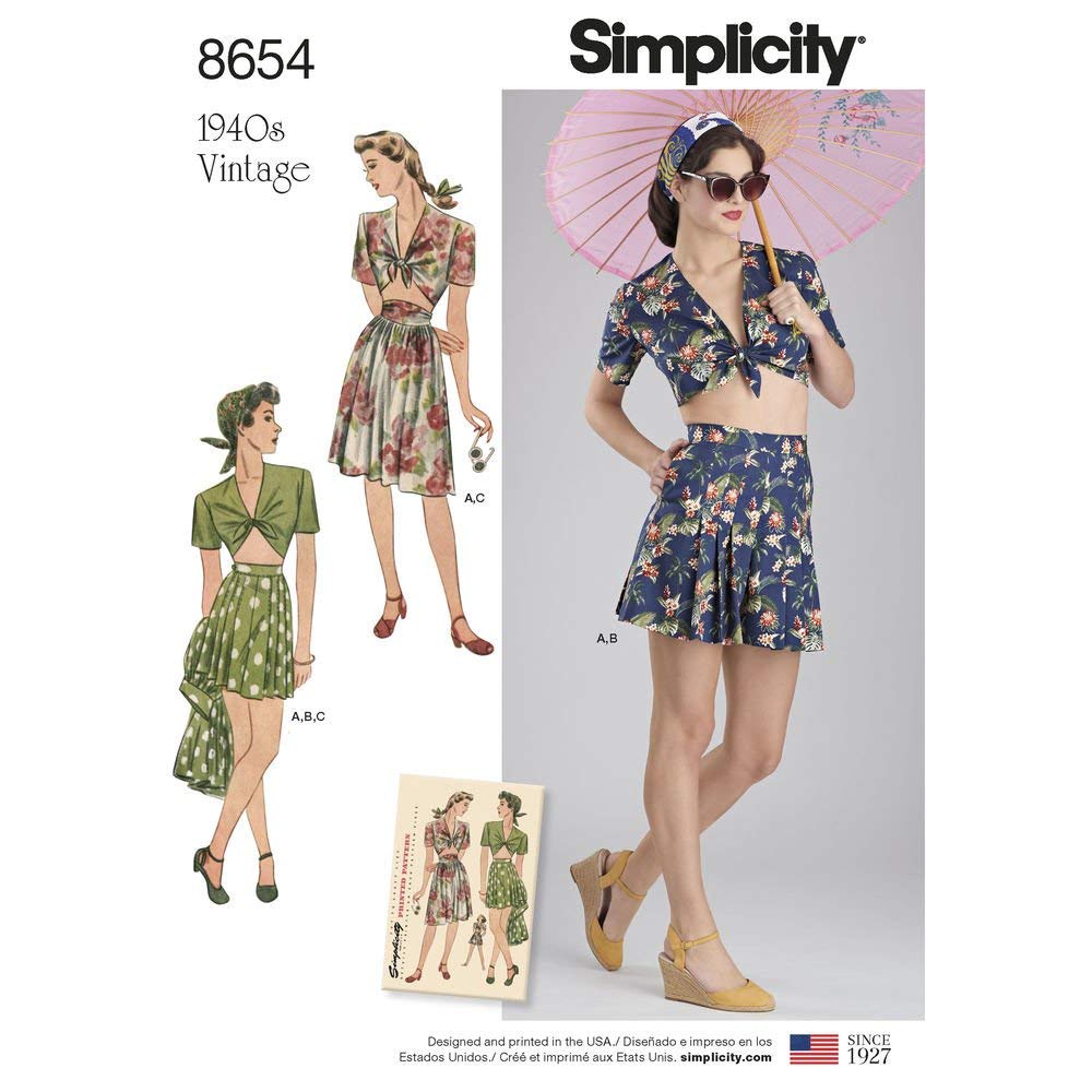 Simplicity Sewing Pattern, Paper, White, Various Sizes