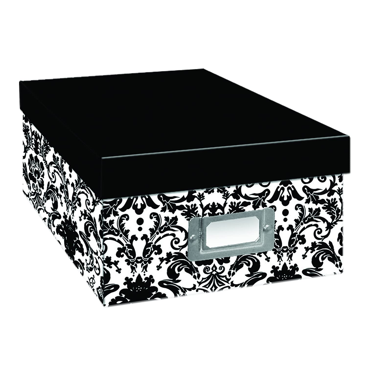 Pioneer Photo Albums Heavy-Duty Damask Storage Box, 11.25"L x 7.75"W x 4.5"H, Holds 1100 Prints, Acid-Free, Customizable — image 1