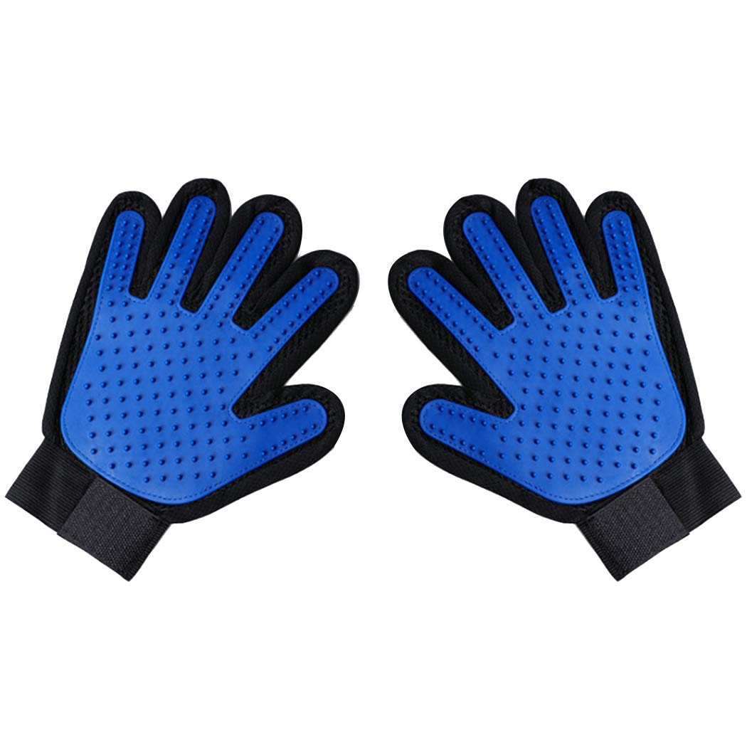 Duffire Cat Pet Cleaning Mane Gloves Pet 2PCS Beauty Massage Gloves Silicone Dog Bath Massage Brush