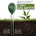 Soil pH Meter,Nicpay 3-in-1 Soil pH and Moisture, Light Intensity Meter Plant Tester for Gardening, Plants Growth, Lawn Care&Easy Read Indicator