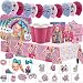 Another Dream JoJo Siwa MEGA Birthday Party Pack for 16 with Plates, Napkins, Cups, Tablecover, Favor Cup, Photo Props with Scene Setter, Tattoos, Balloons, and Birthday Pin! primary