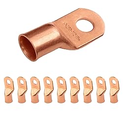 SELTERM 10pcs 250 MCM - 1/2" Stud - Battery