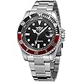 MASTOPMen Automatic Mechanical Watches Stainless Steel Waterproof Top Brand Luxury Mens Watch