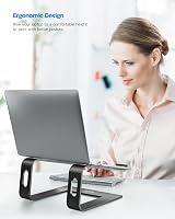 Nulaxy Laptop Stand Aluminum Riser 10-16 Inch Ventilated Black view 2