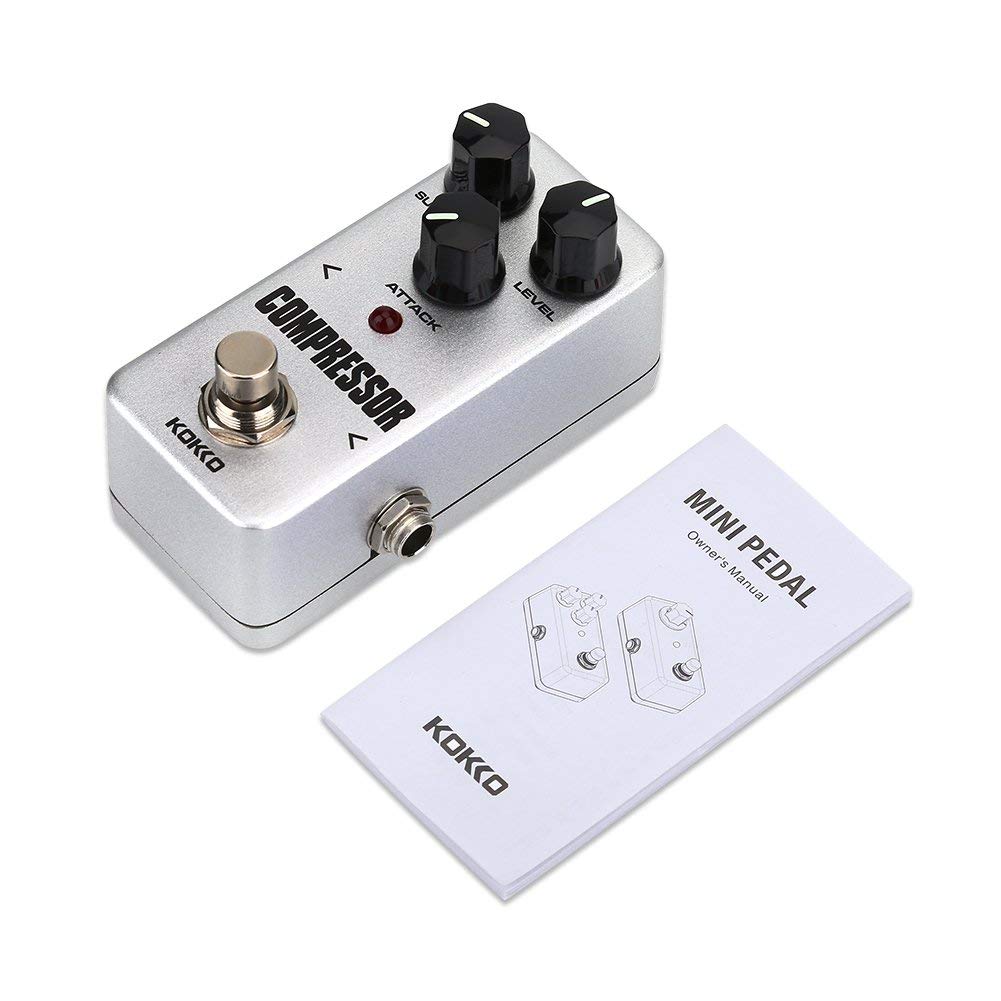 Bnineteenteam Mini Effect Pedal, Compressor Sustainer Effect Pedal Compressor Pedal for Electric Guitar Musical Instrument Accessories