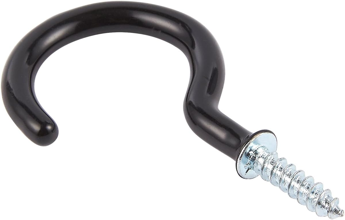 20 Pieces Ceiling Hooks Rubber Coated Screw Hooks for Holding Tea