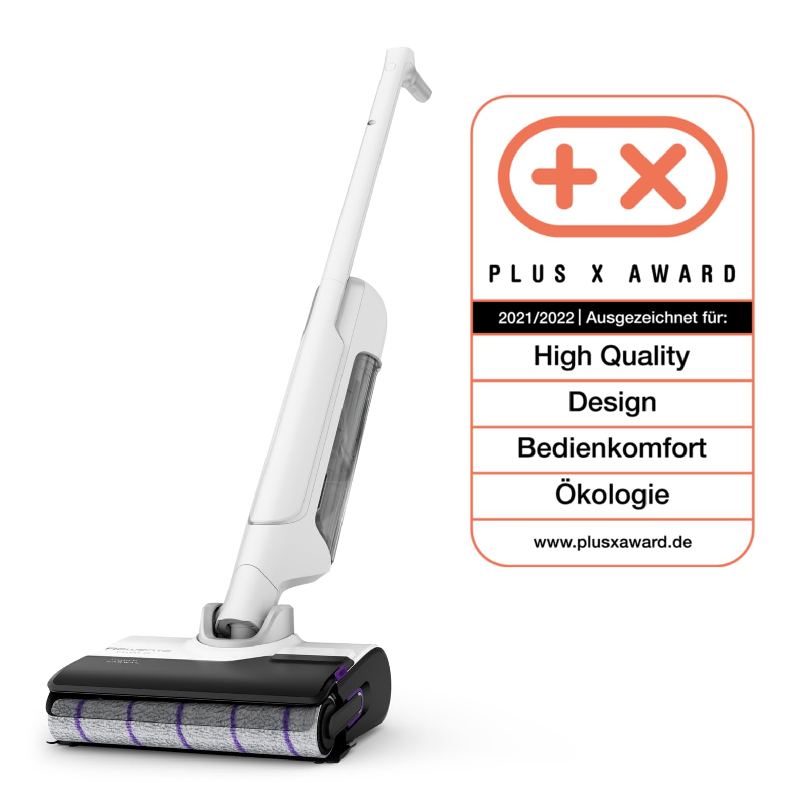 Rowenta X-Clean 10, kabelloser Akku-Nass-Trockensauger, Saugwischer selbstreinigend und -trocknend, Nasssauger Ultraleicht: nur 0,8 kg in der Hand, Waschsauger mit 60 min Laufzeit, weiß, GZ7540WO 9