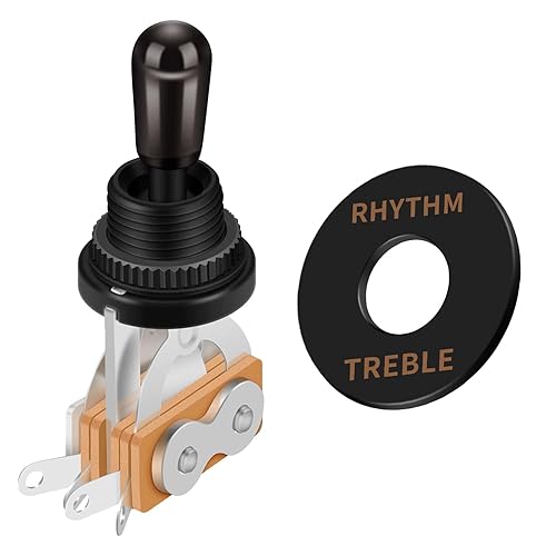 Rhythm/Treble Pickup Selector Switch Ring-Black