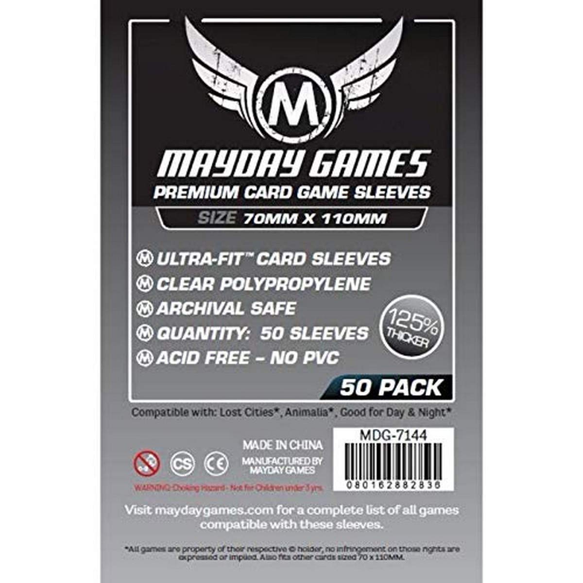 Photo 1 of Mayday Games Lost Cities Sleeves (70x110mm) - 50 Premium Sleeves