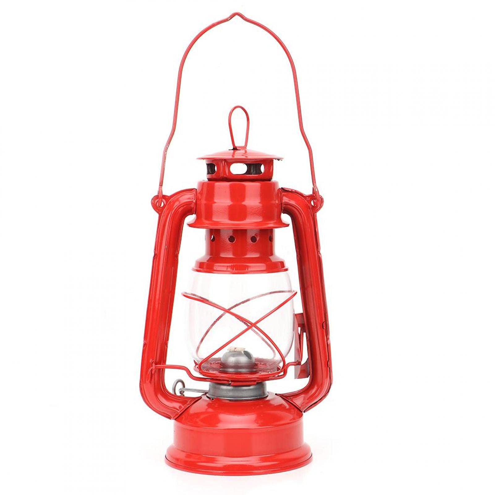 Kerosene Oil Lamp, Burning Lantern Hurricane Kerosene Lamp for Indoor Outdoor Decoration Party Pub Gift(red)