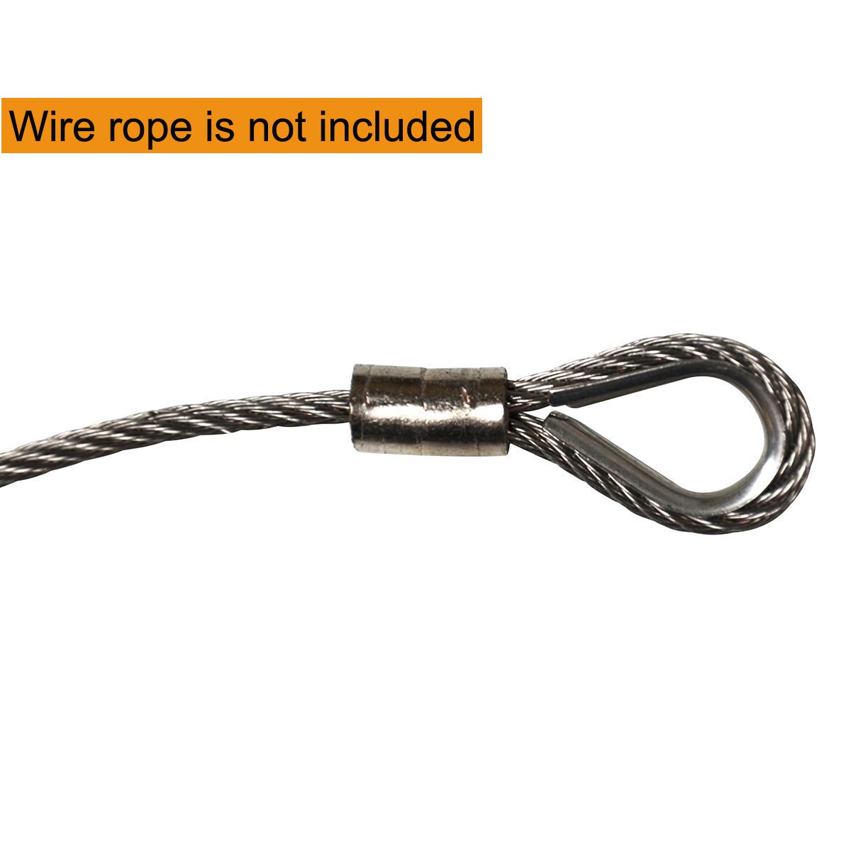 Muzata 20 Pack Heavy Duty Stainless Steel Cable Railing Kits For Wood