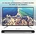 2.1 Sound bar, Sparkwav 35 Inch TV Soundbar 60W Wired and Wireless Bluetooth Home Theater TV Speakers with 2 Tweeters, 4 Subwoofers for TV/PC/Smartphone, Remote Controlled & Wall-mountable