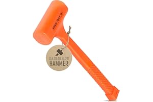 SCHAAF WOOD CARVING TOOLS Precision Dead Blow Hammer, Small 2lb Durable Unicast Deadblow Mallet, Plastic Mallet with Comfortable Textured Grip, Non-Rebounding, Non-Marring Plastic Hammer for Automotive Work from Schaaf Tools