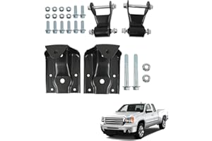 SEBLAFF Rear Leaf Hanger Bracket Shackle Kit Replacement for Sierra 1500 1999-2013 Replacement for Silverado 1500 1999-2013