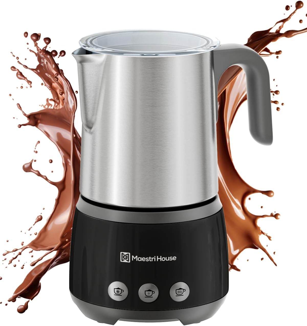 Maestri House Milchaufschäumer Elektrisch 500 ml Touch-Steuerung