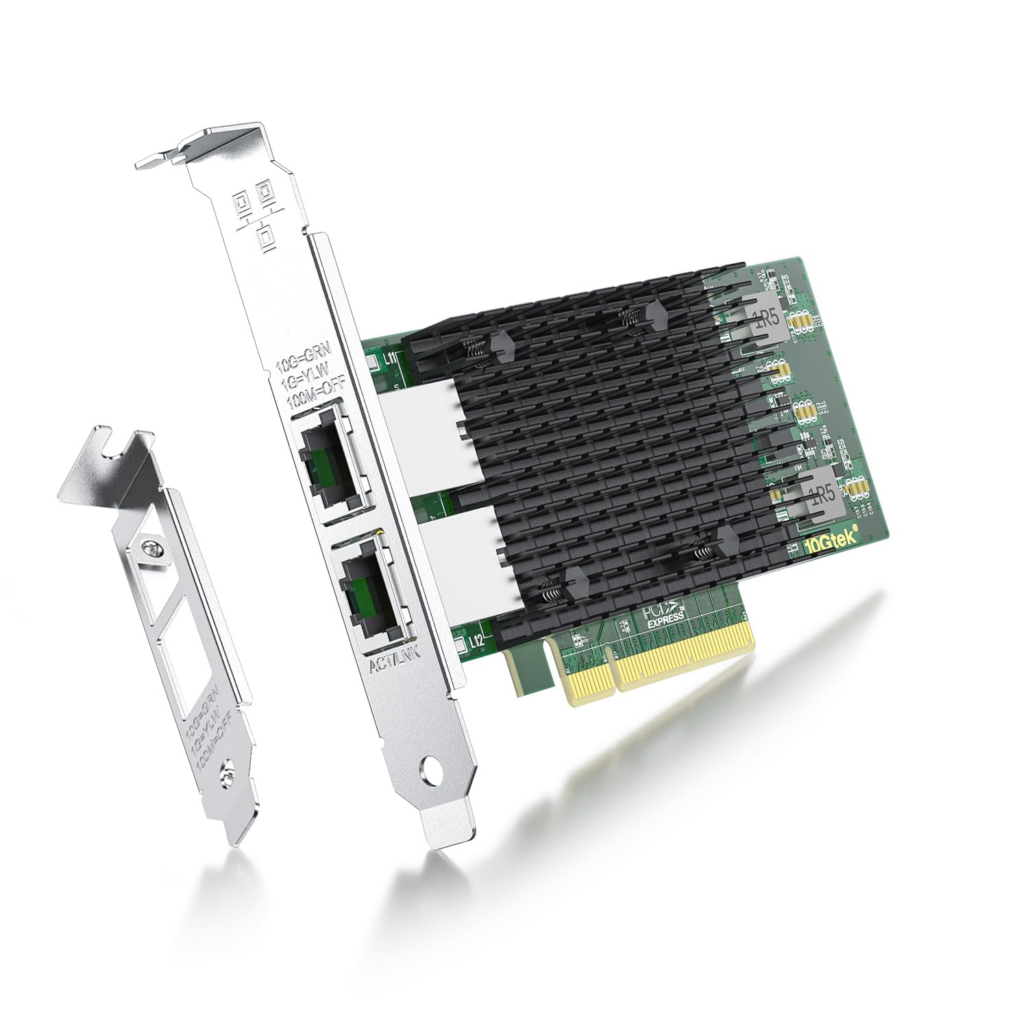 X540-T2 10G PCIe 2.0 X8 Connettore RJ45 A Doppia Porta 10Gbase-T Chipset Intel X540 Scheda Di Rete Server Ethernet Bassa Staffe Alte - Foto 4