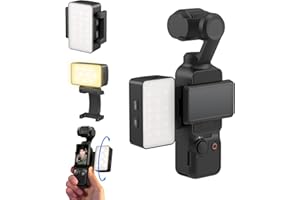 SmallRig Bi-Color LED Video Light for DJI Osmo Pocket 3, Mini Video Light with 650mAh Battery, CCT Mode 2700K-6500K, 360° Adj