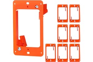 SHUZHU 8Pack Low Voltage Mounting Bracket for Cable Management Adjustable Wall Plate Bracket for Home Theater, HDMI, Network Cables, Speaker Wires Fits Drywall, Gypsum Board, and Paneling with Pass Through