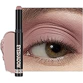 FREEORR Rose Matte Eyeshadow Stick, Grey Dusty Pink Eyes Shadow Pencil, Lasting Lasting Crease-Proof High Pigment Crayon Eyeshadow, Multiuse Eyes Makeup Stick for Liner and Shadow, 11A Rose