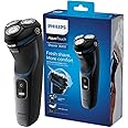 Barbeador elétrico seco ou molhado Shaver 3100, 1 velocidade, Preto Brilhante, Bivolt- Philips