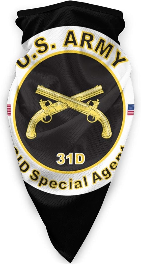 Us Army Mos 31d CID Special Agent Unisex Windproof Sports Mask 