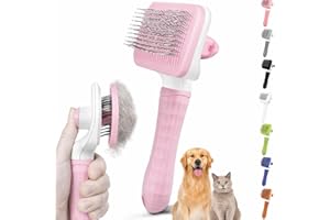 Cat grooming brush, Cat fur brush, Pet hair brush, Dog grooming brush, Dog slicker brushes for grooming, Tool Gently Removes 