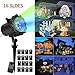 KOOLSEN Led Christmas Light Projector - 2017 Newest Version Bright Led Landscape Spotlight with 16 Slides Dynamic Lighting Landscape Led Projector Light Show for Halloween, Party, Holiday Decoration