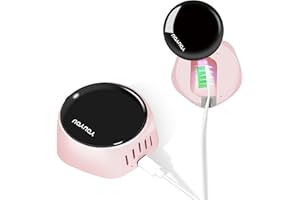 YOUYOU UV Toothbrush Sanitizer - Portable Sterilizer, Cover, Holder and Case for Any Size Toothbrush (Radiant Rose)