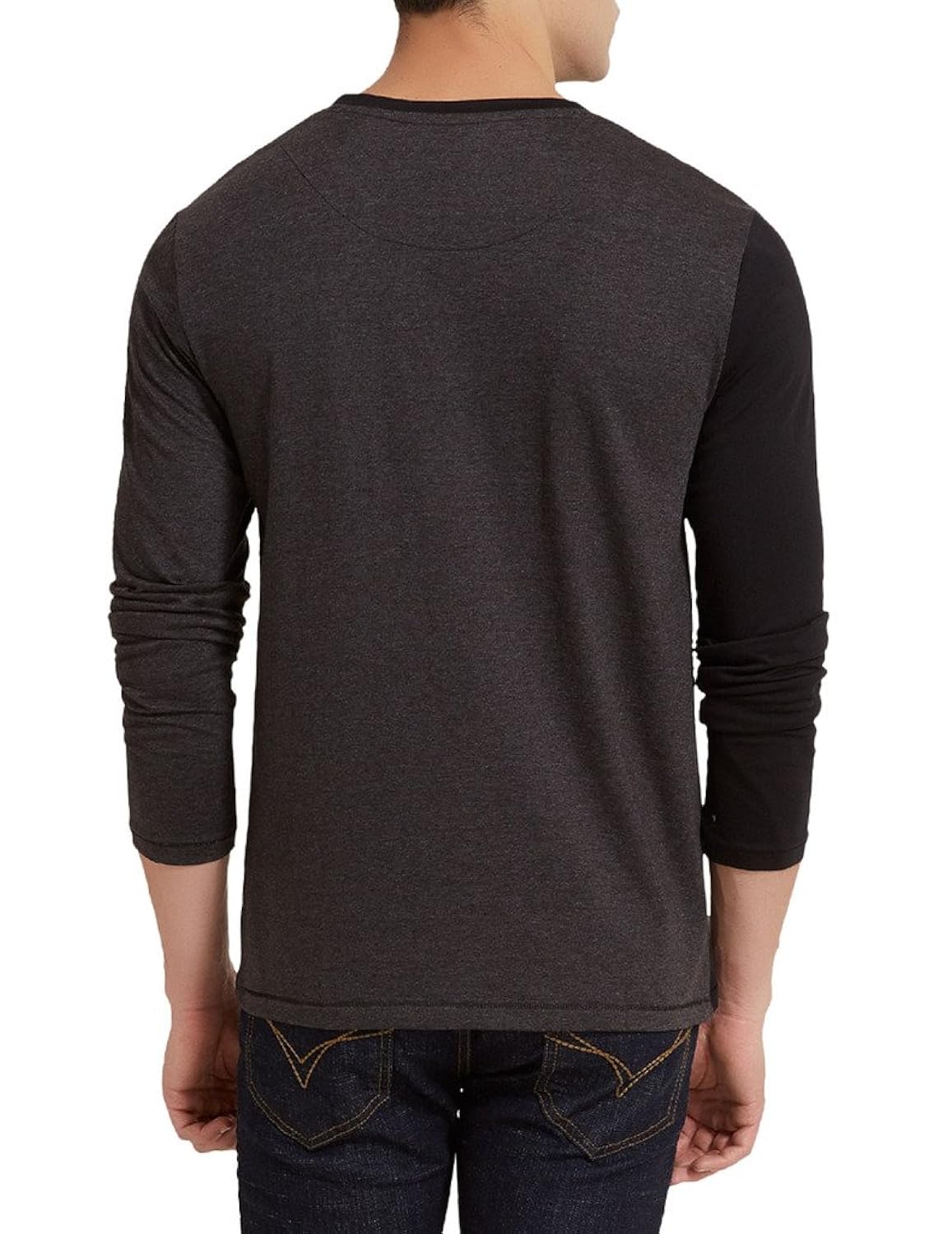 elaborado men's round neck tshirt - black