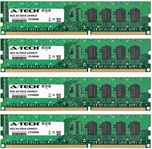 16GB KIT (4 x 4GB) For HP-Compaq HP Pavilion Desktop P6606f P6606uk P6608f P6609it P6610f P6610it P6610me P6610y P6611de P6611es P6611pl P6612de P6612es P6612fr P6612it P6612p P6613de P6613es P6613fr P6614de P6614it P6615it P6615nl P6616at P6616f P6616it P6617c P6617it P6618fr P6618it P6619it P6620ch P6620f P6620fr P6620it P6620nl P6620y P6621c P6621de P6621ru P6622cs P6622de P6622f. DIMM DDR3 NON-ECC PC3-10600 1333MHz RAM Memory. Genuine A-Tech Brand.