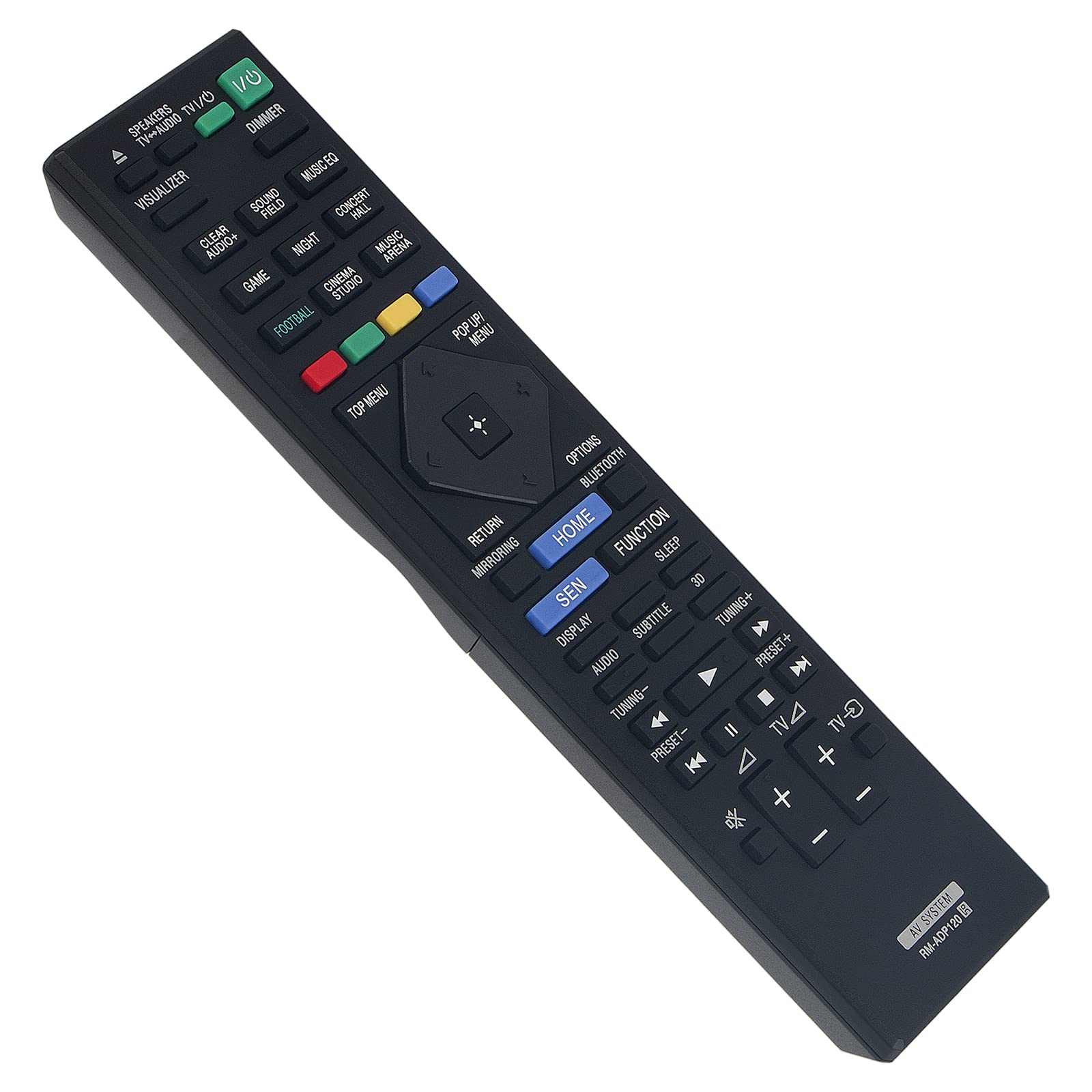 VINABTY RM-ADP120 Remote Control Compatible with Sony AV System BDV-N9200W BDV-N7200W BDV-N5200W BDV-N7200WL BDV-N920 BDV-N7100W HBD-N7100W BDV-N7100WL HBD-N7100WL HBD-N7200WL BDV-N8100W HBD-N8100W