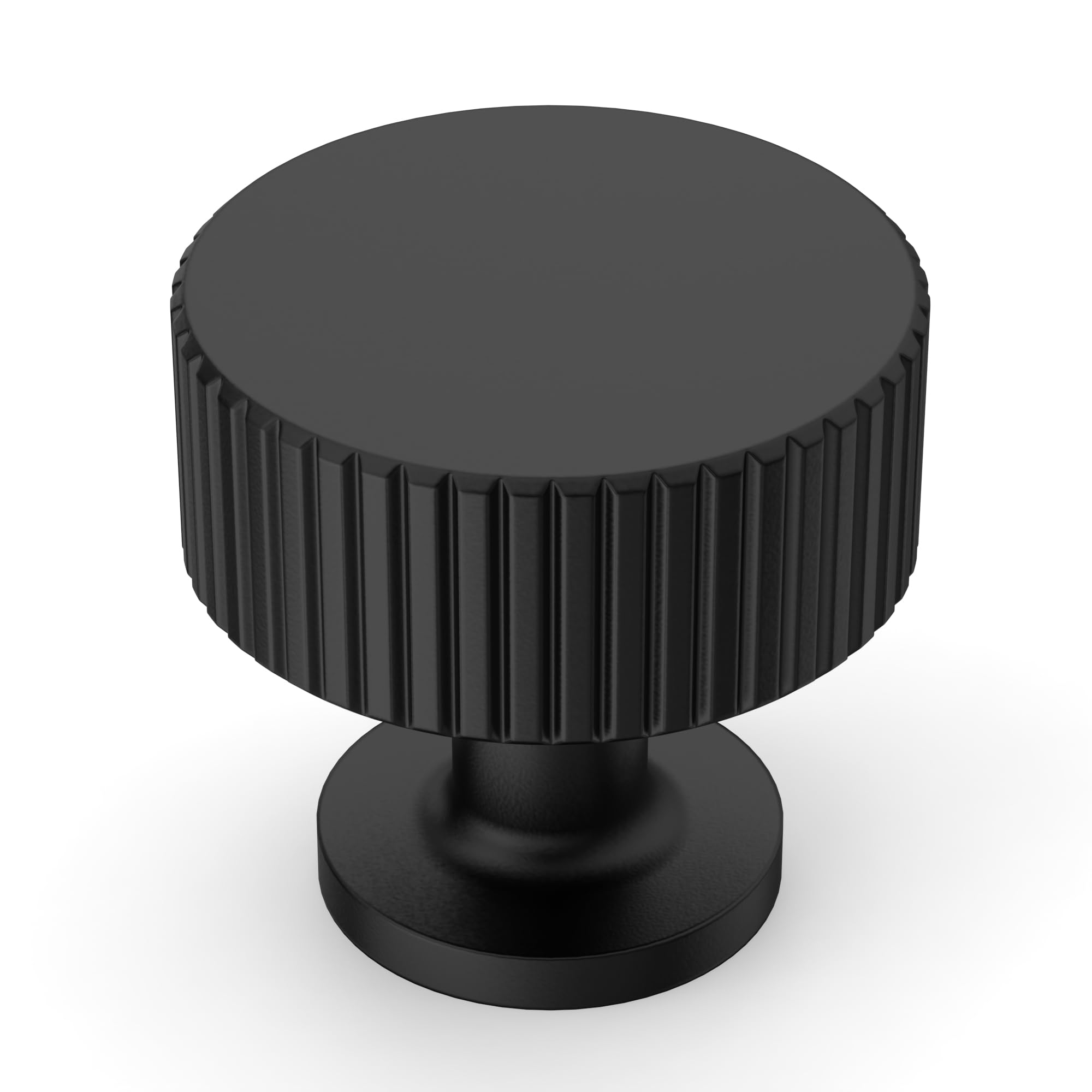 Photo 1 of Amerdeco 10 Pack Matte Black Cabinet Knobs Single Hole Cabinet Pulls 1 Inch Drawer Knobs and Pulls for Bathroom Cabinets ZH0071