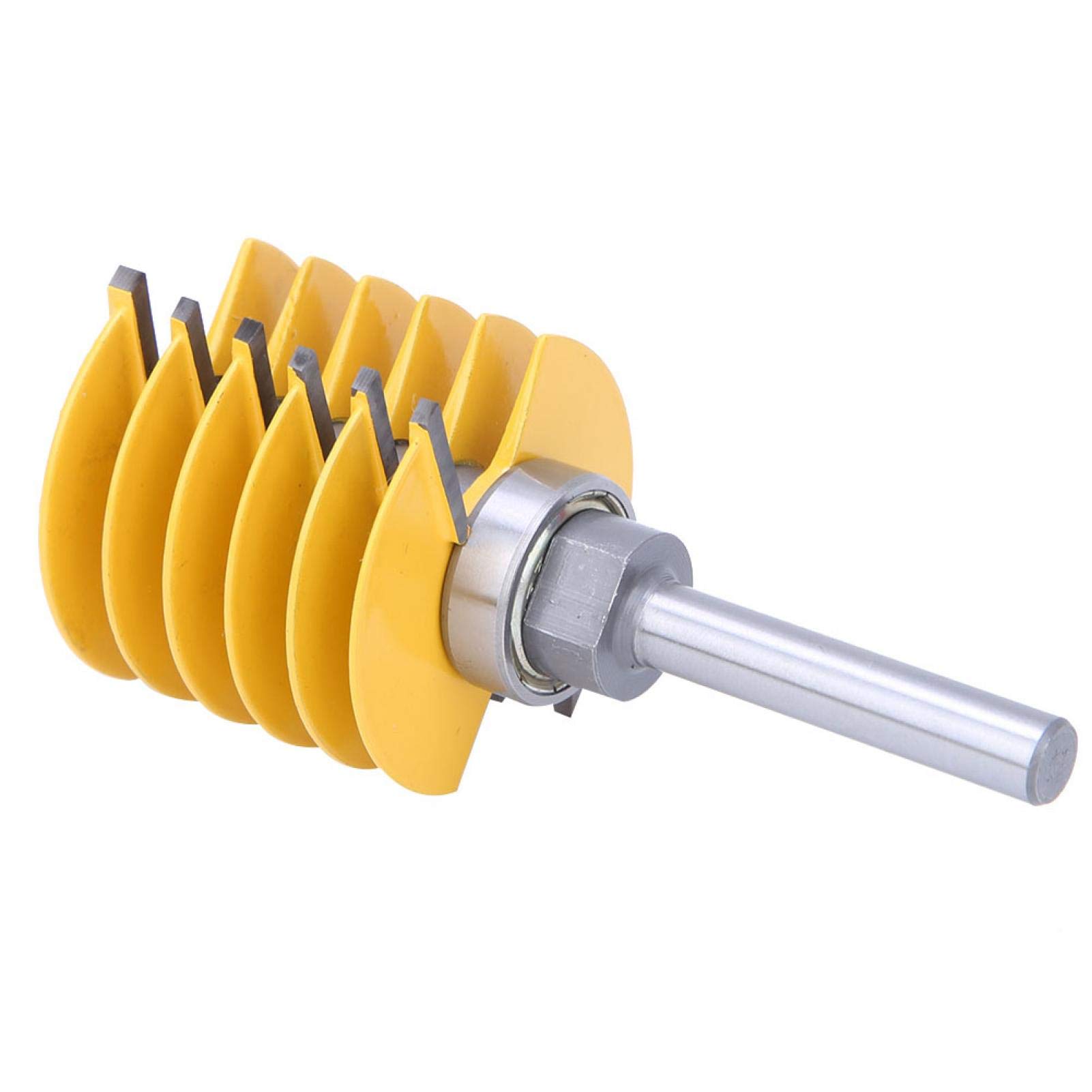 Finger Joint Router Bit, 8mm Shank Adjustable Bearing Finger Joint, Reversible for Density Boards Chipboard Woodworking Solid Wood