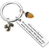 Animal Squirrel Keychain for Women Squirrel Jewelry Advice from a Squirrel Gifts for Squirrel Lovers Gift Nature Lovers (Squirrel KR)