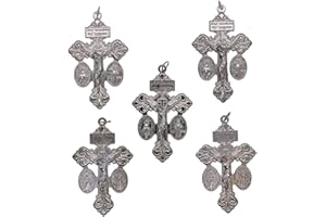 Venerare Deluxe Catholic Pardon Cross - Pack of 5 (Gunmetal)