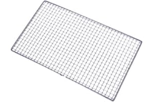 SECFANYA QKDS BBQ Grill, Stainless Steel Mesh BBQ Grill Grate Grid Wire Rack Cooking Replacement Net, Works on Smoker,Pellet,Gas,Charcoal Grill, for Camping Barbecue Outdoor Picnic Tool(Size:3850cm), 38*50cm