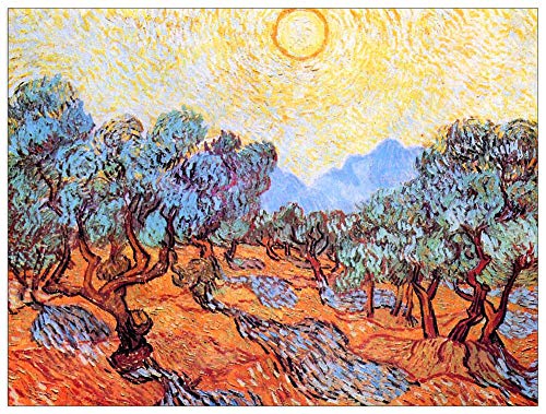 ArtPlaza Van Gogh Vincent-Olive Grove Panel Decorativo, Madera MDF, Multicolor, 120x90 Cm