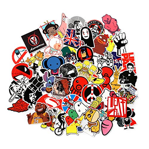 8 Series Stickers 100 pcs/Pack Stickers Variety Vinyl Car Sticker Motorcycle Bicycle Luggage Decal Graffiti Patches Skateboard Stickers for Laptop Stickers for Kid and Adult (Series F)