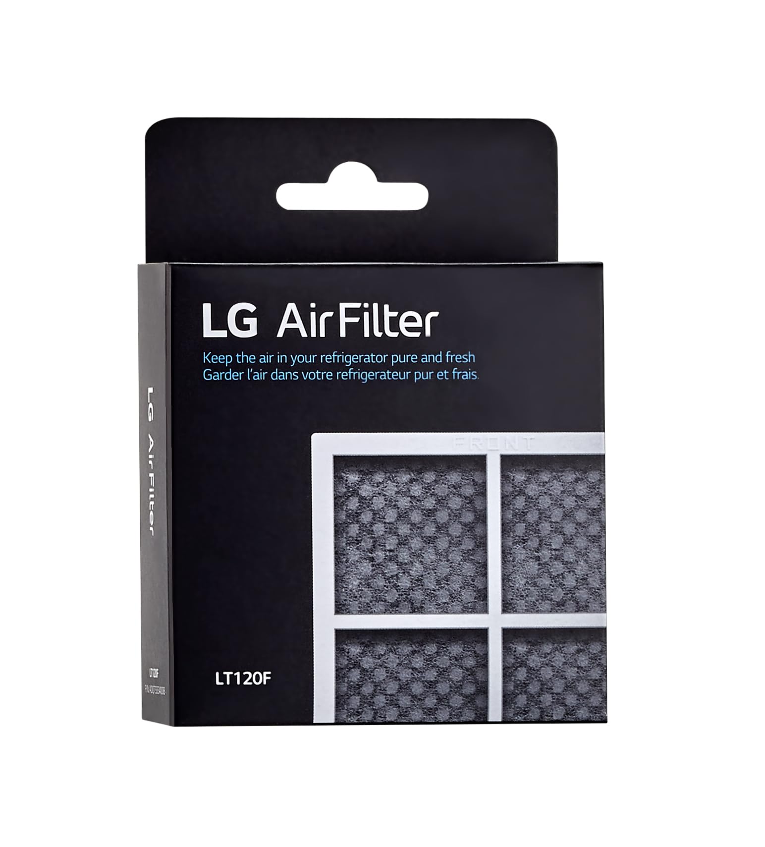 LG 6 Month (LT120F) Replacement Refrigerator Air Filter, 1 Count (Pack of 1), White