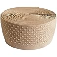 Elastic Tape Dot Silicone Backed Gripper Elastic Non Slip for Garment & Underwear Accessory 5 Yards Per Roll (Cream, 2'')