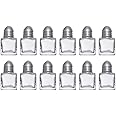 (Set of 12) Mini Salt and Pepper Shakers, 0.5 oz / 1/2 oz